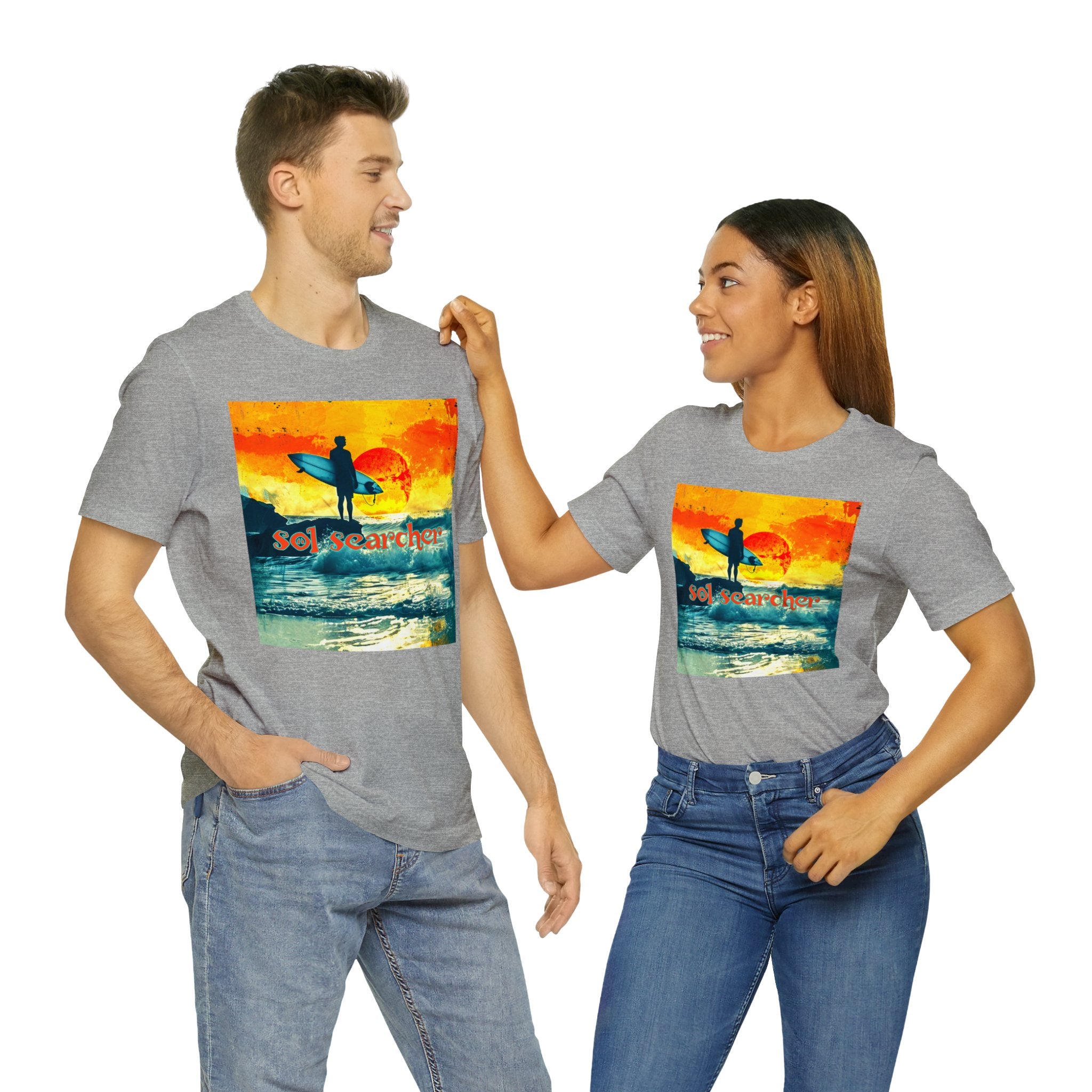 Sol Searcher sunset Unisex Jersey Short Sleeve Tee