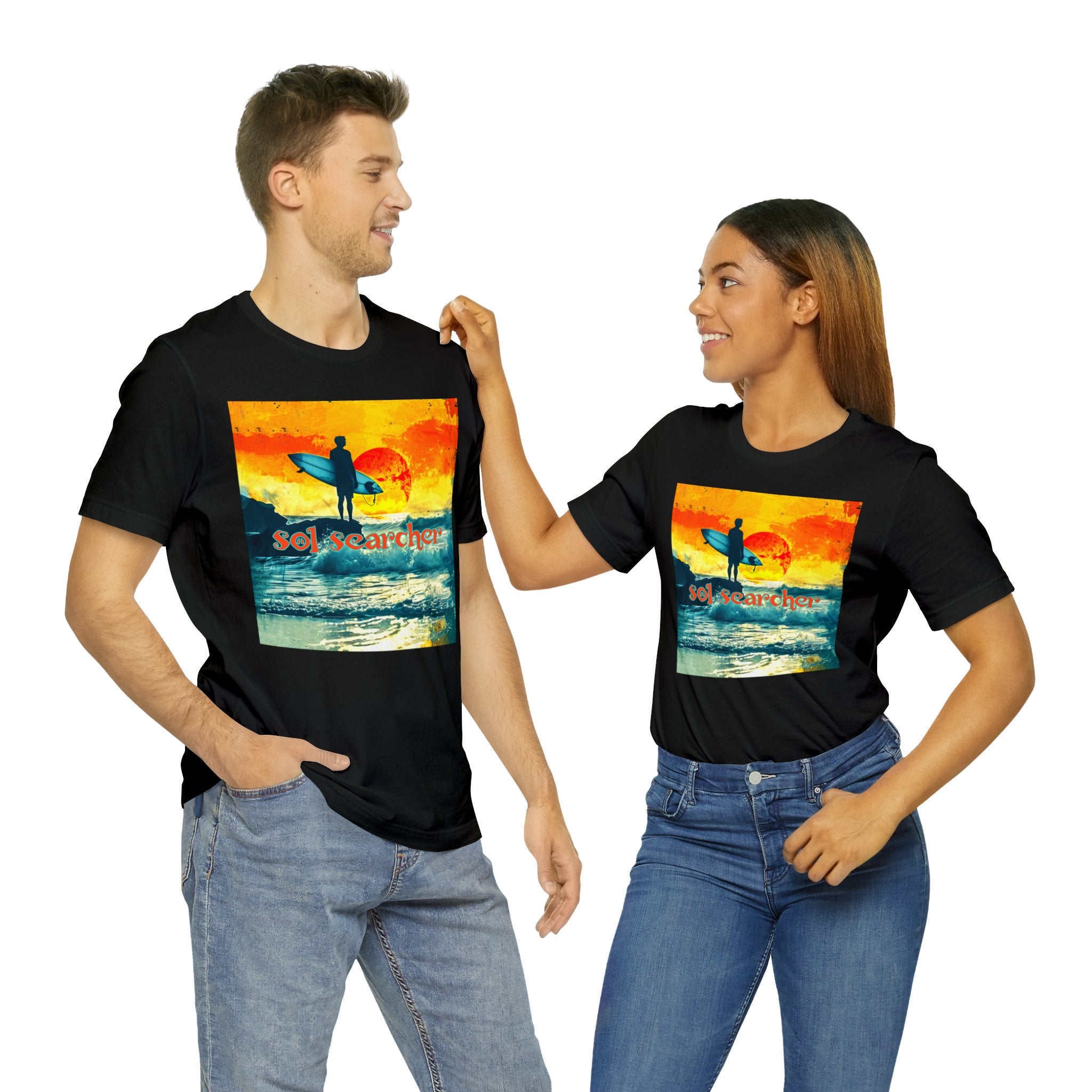 Sol Searcher sunset Unisex Jersey Short Sleeve Tee