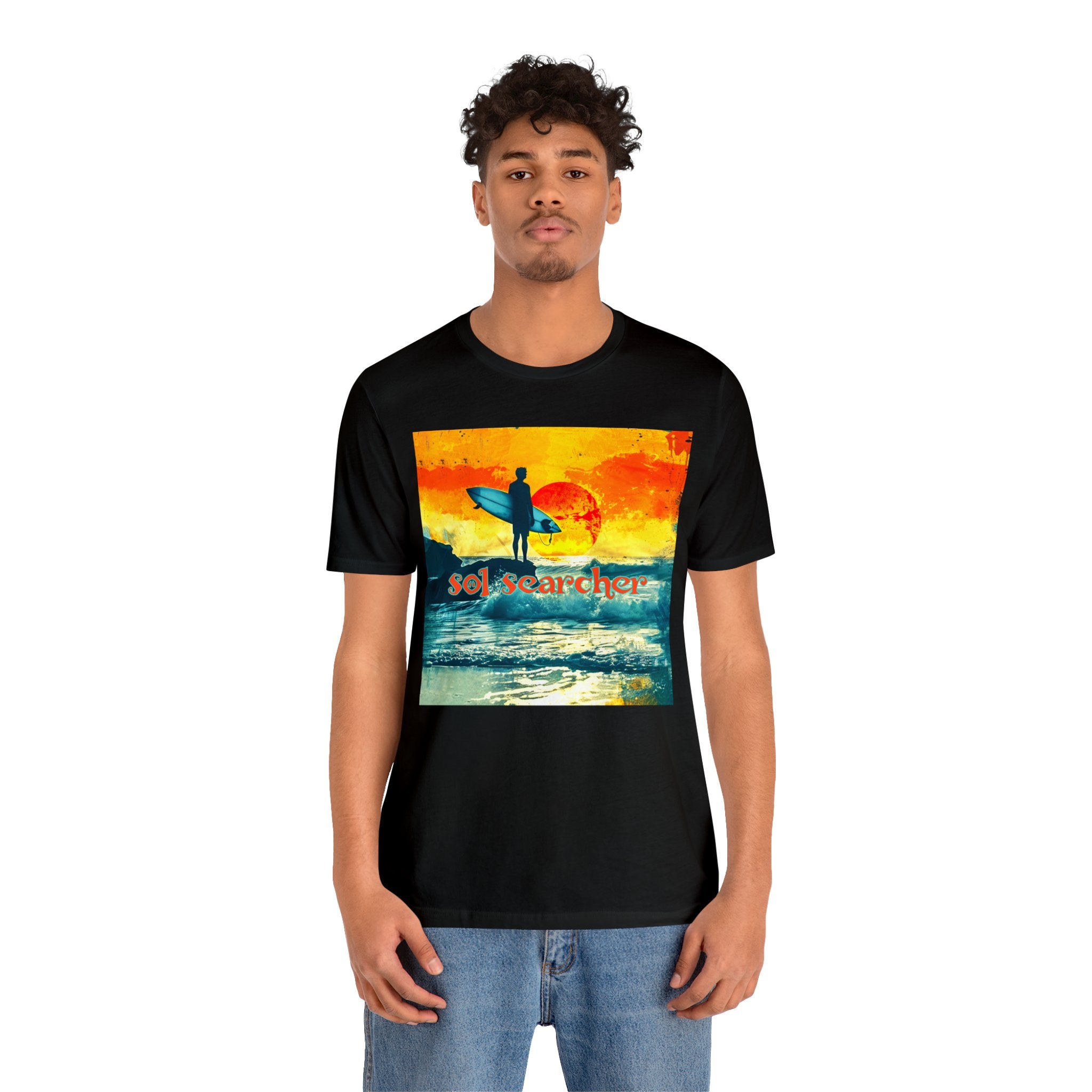 Sol Searcher sunset Unisex Jersey Short Sleeve Tee