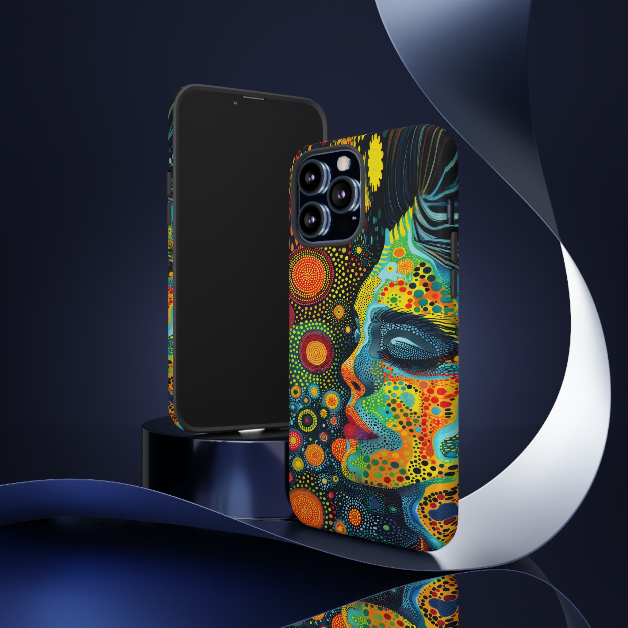 Phone Case, whimsical colorful design, Artistic design, Tough Case, Colorful whimsical fantasy design, iPhone 15, 14, 13, 12, 11, Samsung, Pixel