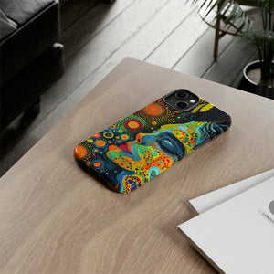 Phone Case, whimsical colorful design, Artistic design, Tough Case, Colorful whimsical fantasy design, iPhone 15, 14, 13, 12, 11, Samsung, Pixel