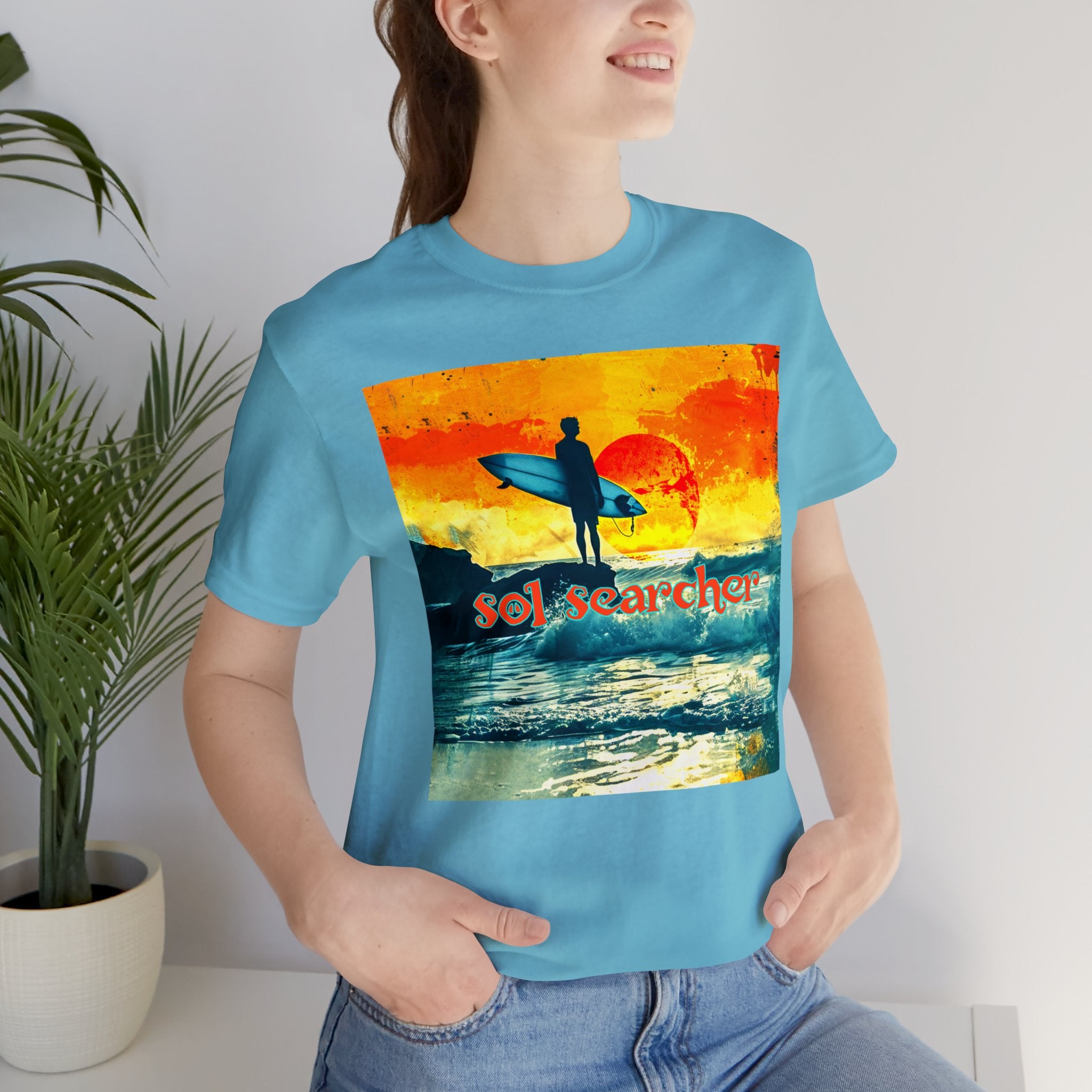 Sol Searcher sunset Unisex Jersey Short Sleeve Tee