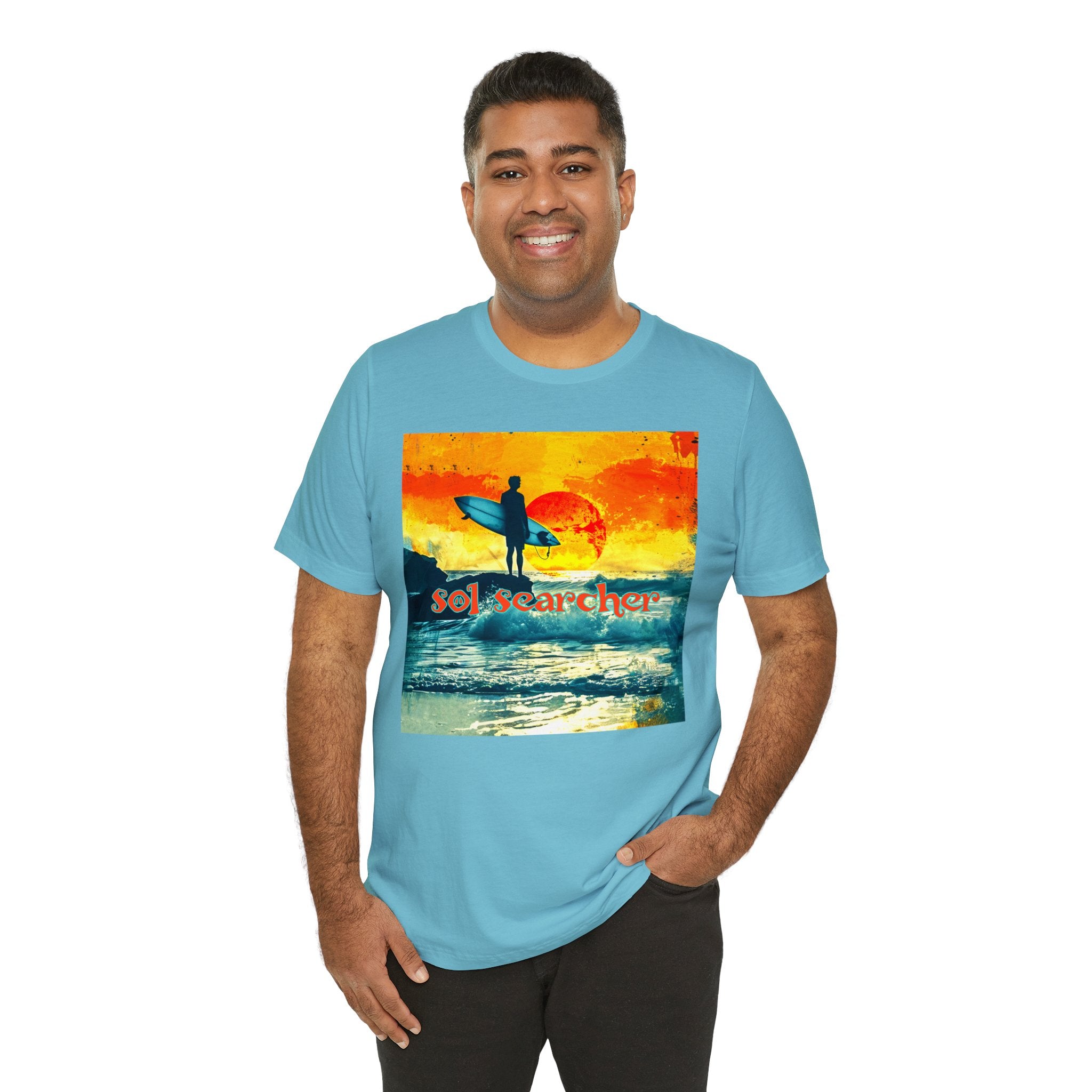 Sol Searcher sunset Unisex Jersey Short Sleeve Tee