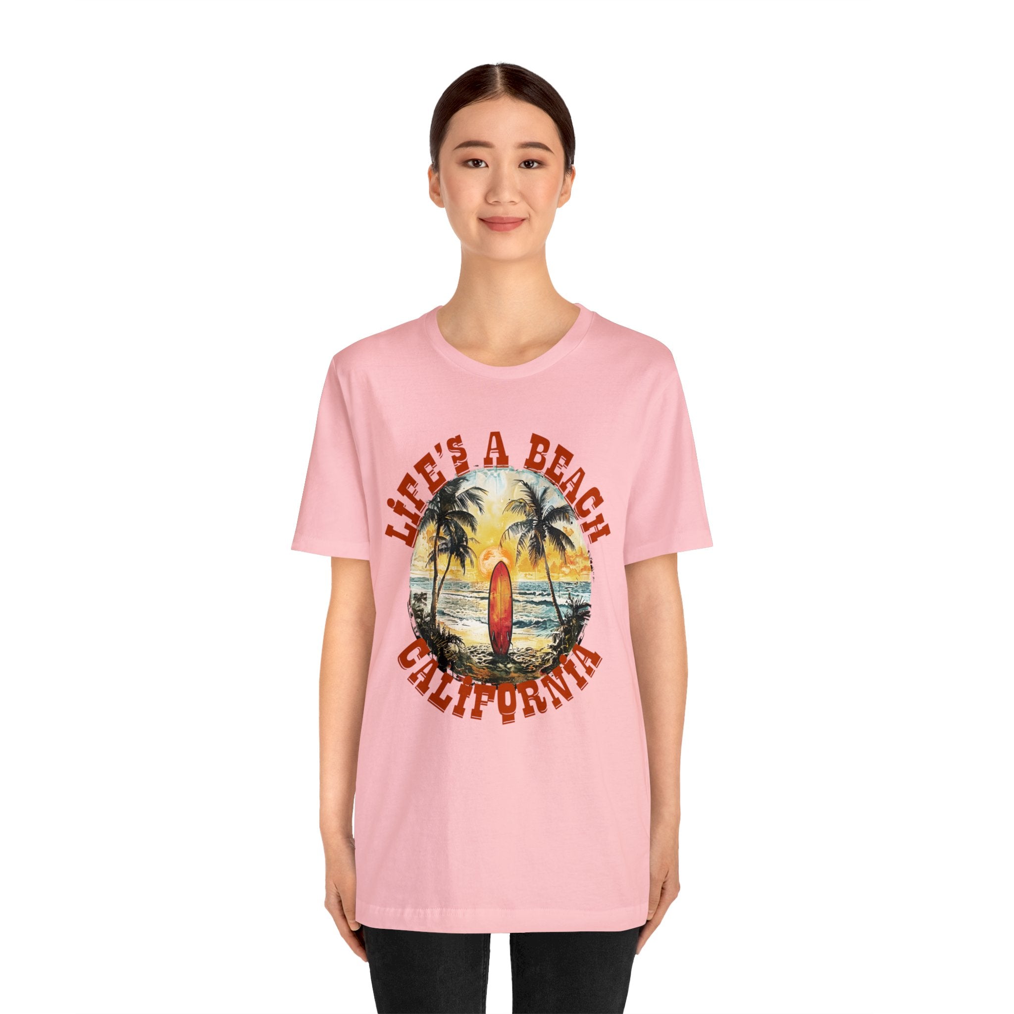 Life's a beach California Unisex Jersey Short Sleeve Tee