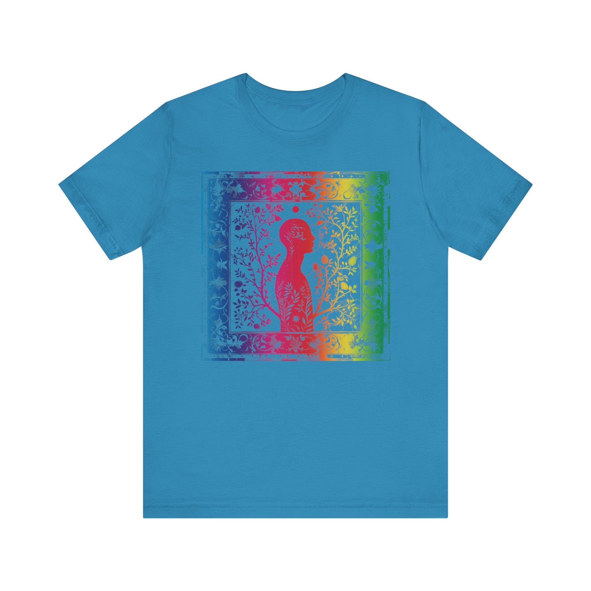 Rainbow silhouette Unisex Jersey Short Sleeve Tee