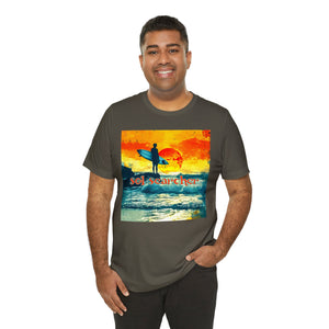 Sol Searcher sunset Unisex Jersey Short Sleeve Tee