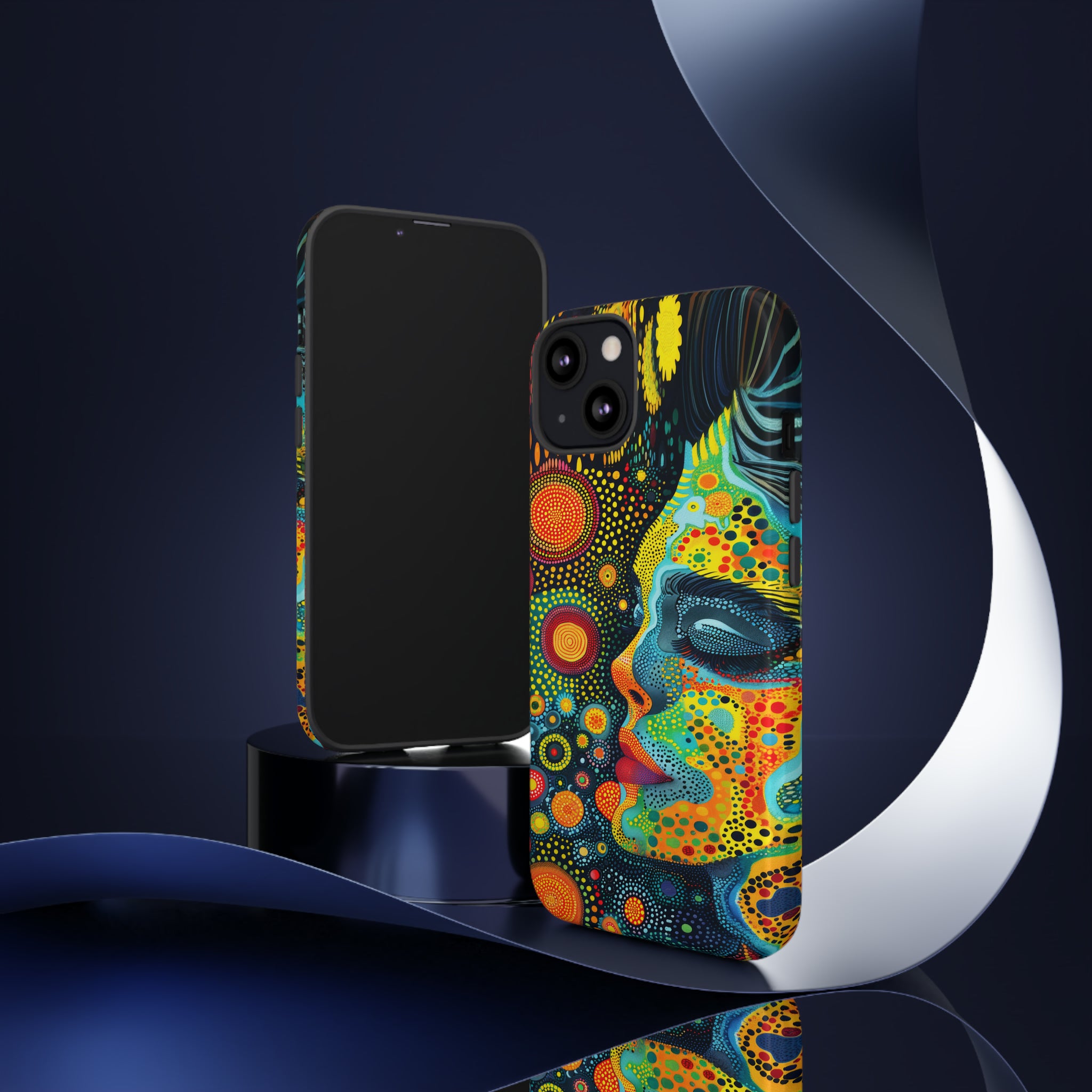 Phone Case, whimsical colorful design, Artistic design, Tough Case, Colorful whimsical fantasy design, iPhone 15, 14, 13, 12, 11, Samsung, Pixel