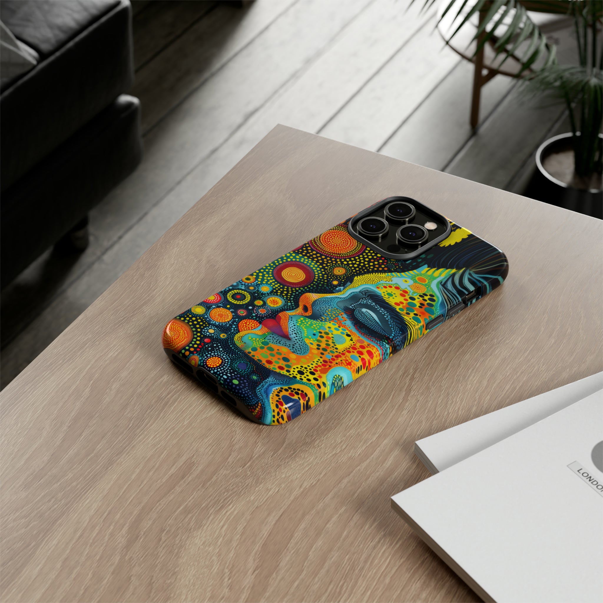 Phone Case, whimsical colorful design, Artistic design, Tough Case, Colorful whimsical fantasy design, iPhone 15, 14, 13, 12, 11, Samsung, Pixel