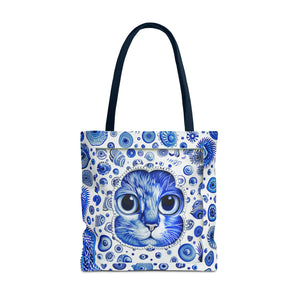 Peek a Book kitty Tote Bag