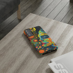 Phone Case, whimsical colorful design, Artistic design, Tough Case, Colorful whimsical fantasy design, iPhone 15, 14, 13, 12, 11, Samsung, Pixel