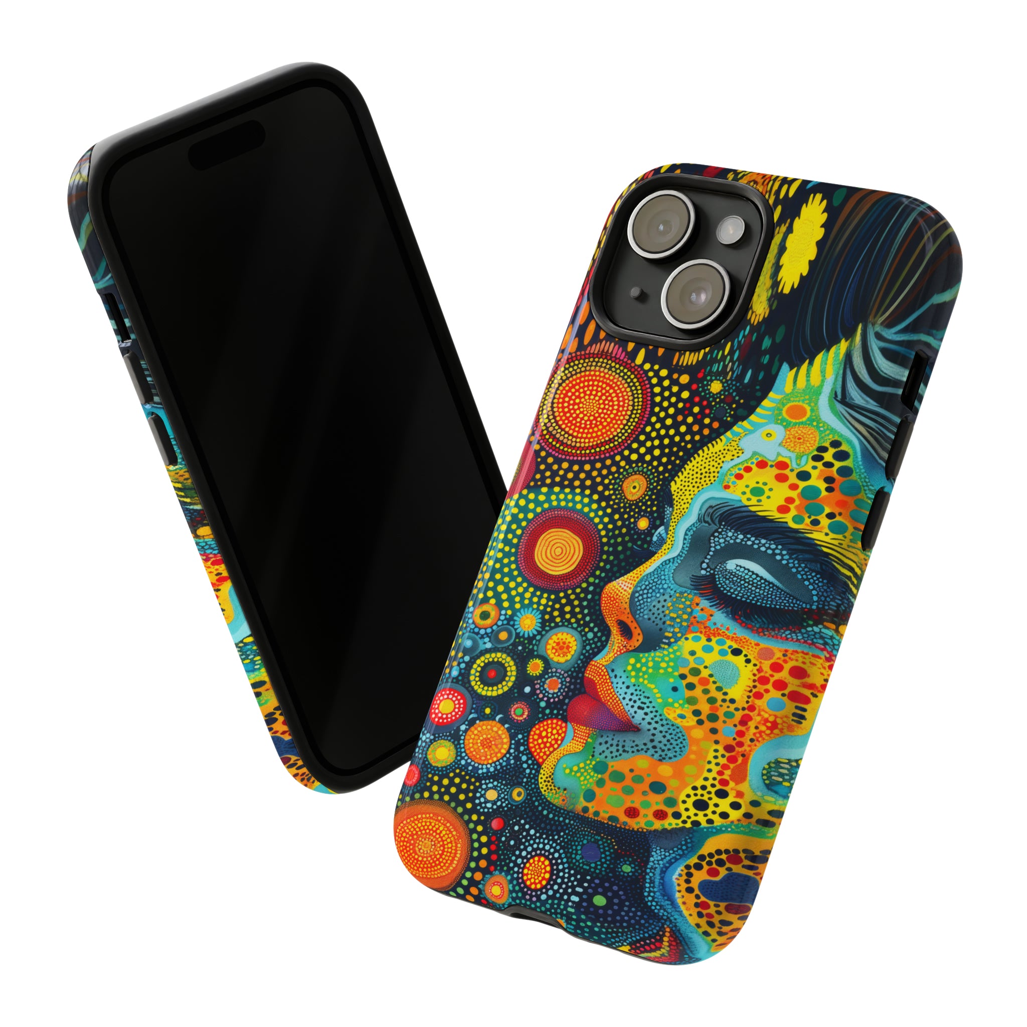 Phone Case, whimsical colorful design, Artistic design, Tough Case, Colorful whimsical fantasy design, iPhone 15, 14, 13, 12, 11, Samsung, Pixel