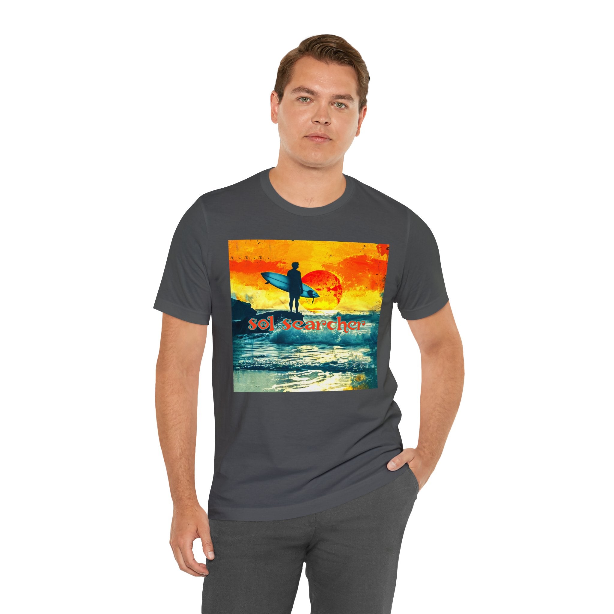 Sol Searcher sunset Unisex Jersey Short Sleeve Tee