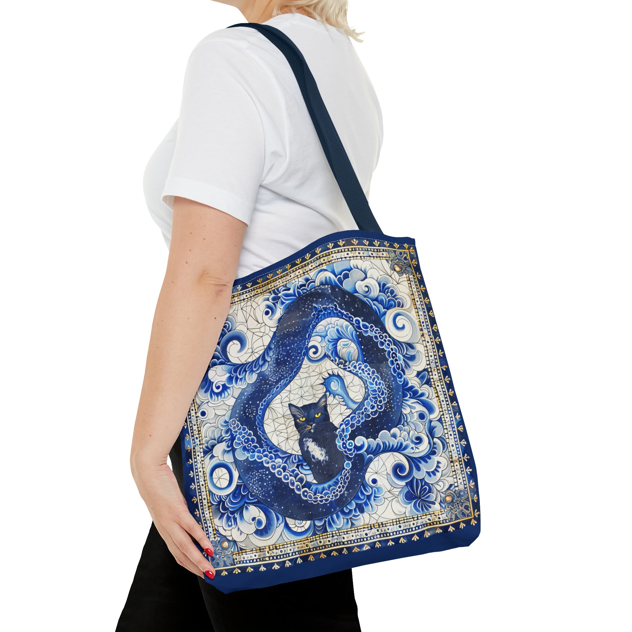 Serpent cat Tote Bag