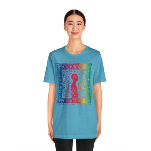 Rainbow silhouette Unisex Jersey Short Sleeve Tee