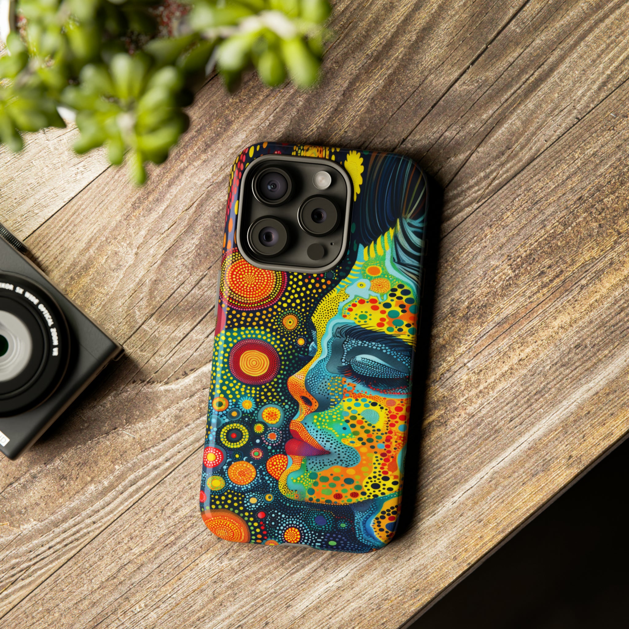 Phone Case, whimsical colorful design, Artistic design, Tough Case, Colorful whimsical fantasy design, iPhone 15, 14, 13, 12, 11, Samsung, Pixel