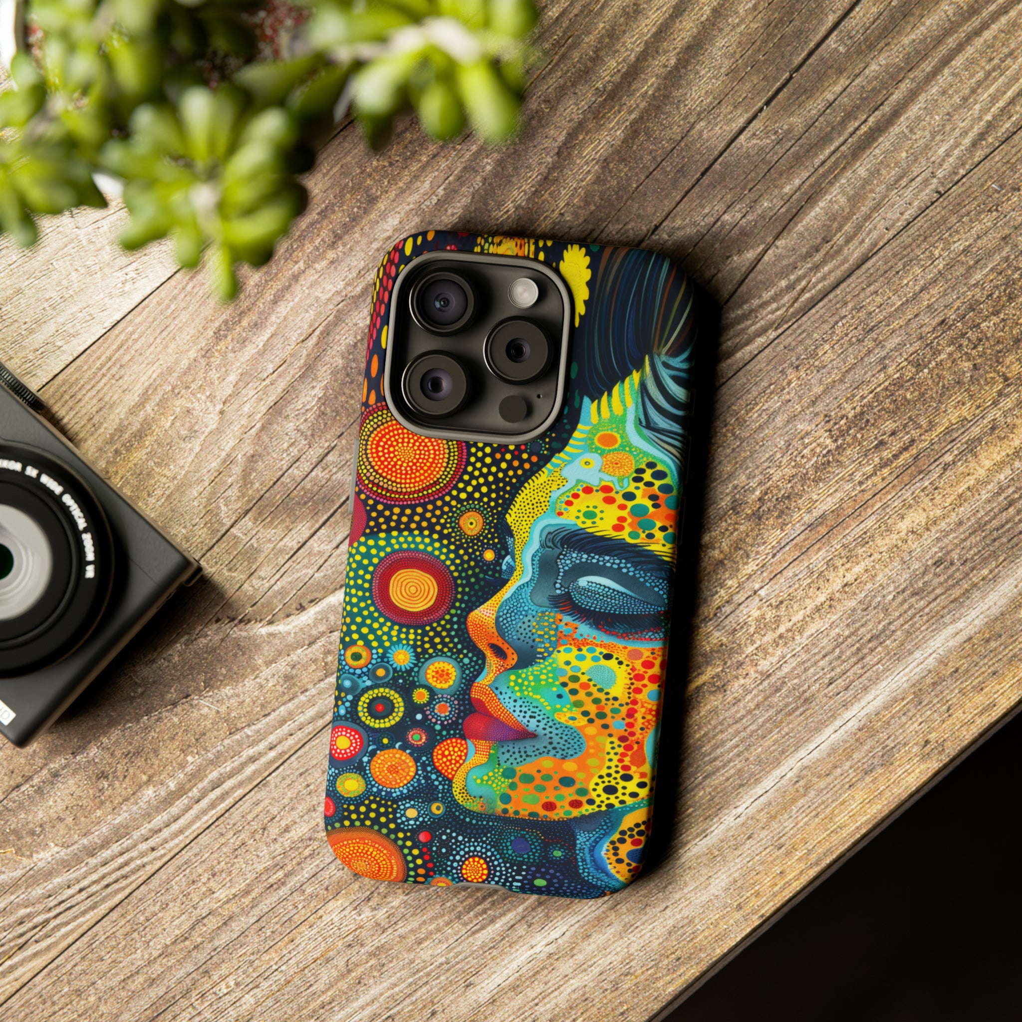 Phone Case, whimsical colorful design, Artistic design, Tough Case, Colorful whimsical fantasy design, iPhone 15, 14, 13, 12, 11, Samsung, Pixel