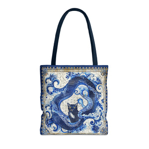 Serpent cat Tote Bag