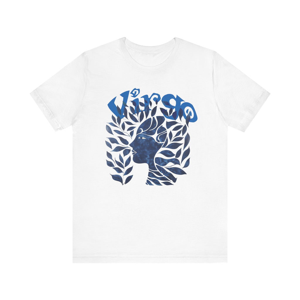 Virgo blue graphic Unisex Jersey Short Sleeve Tee