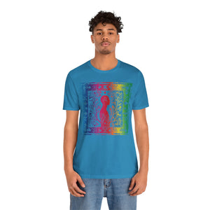 Rainbow silhouette Unisex Jersey Short Sleeve Tee