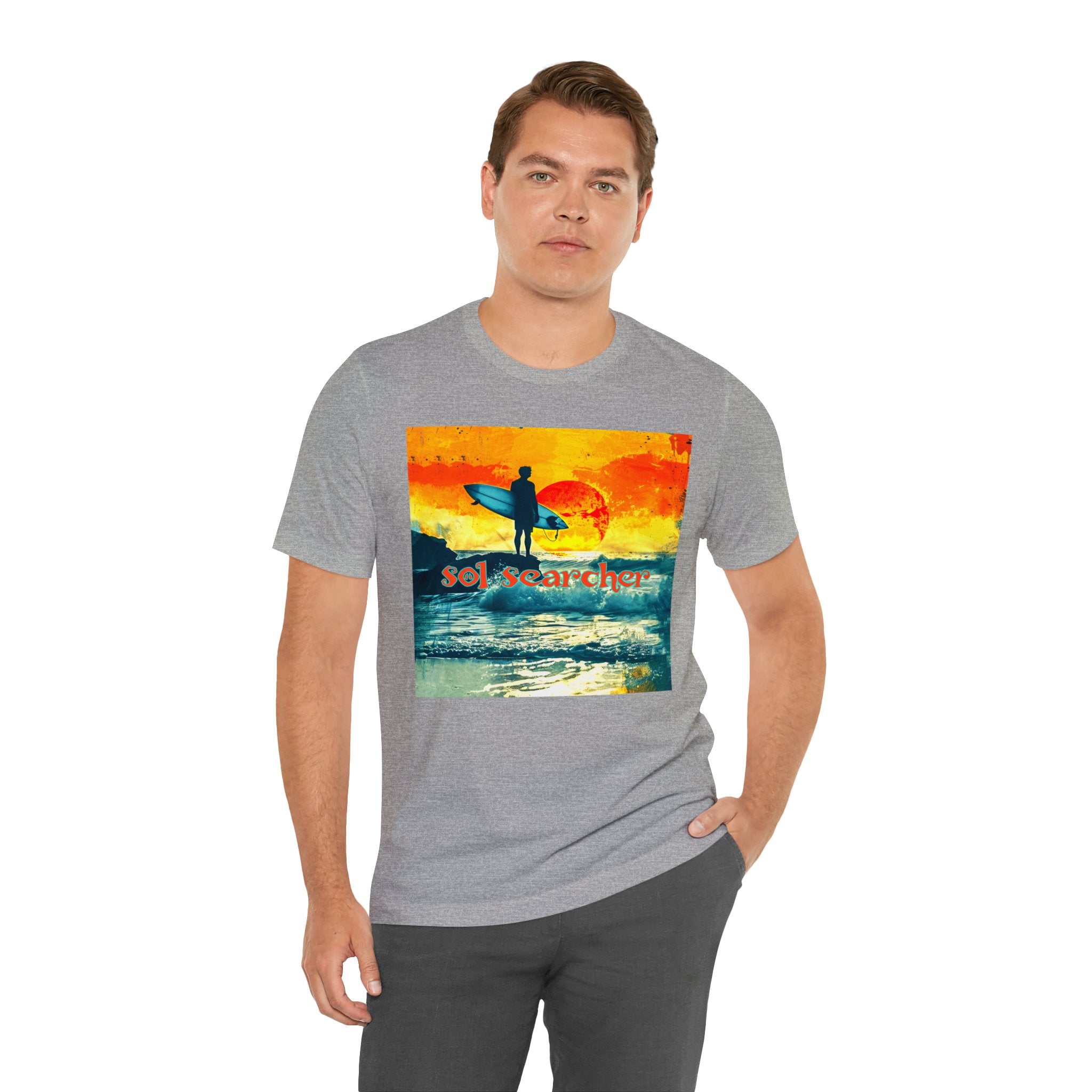 Sol Searcher sunset Unisex Jersey Short Sleeve Tee