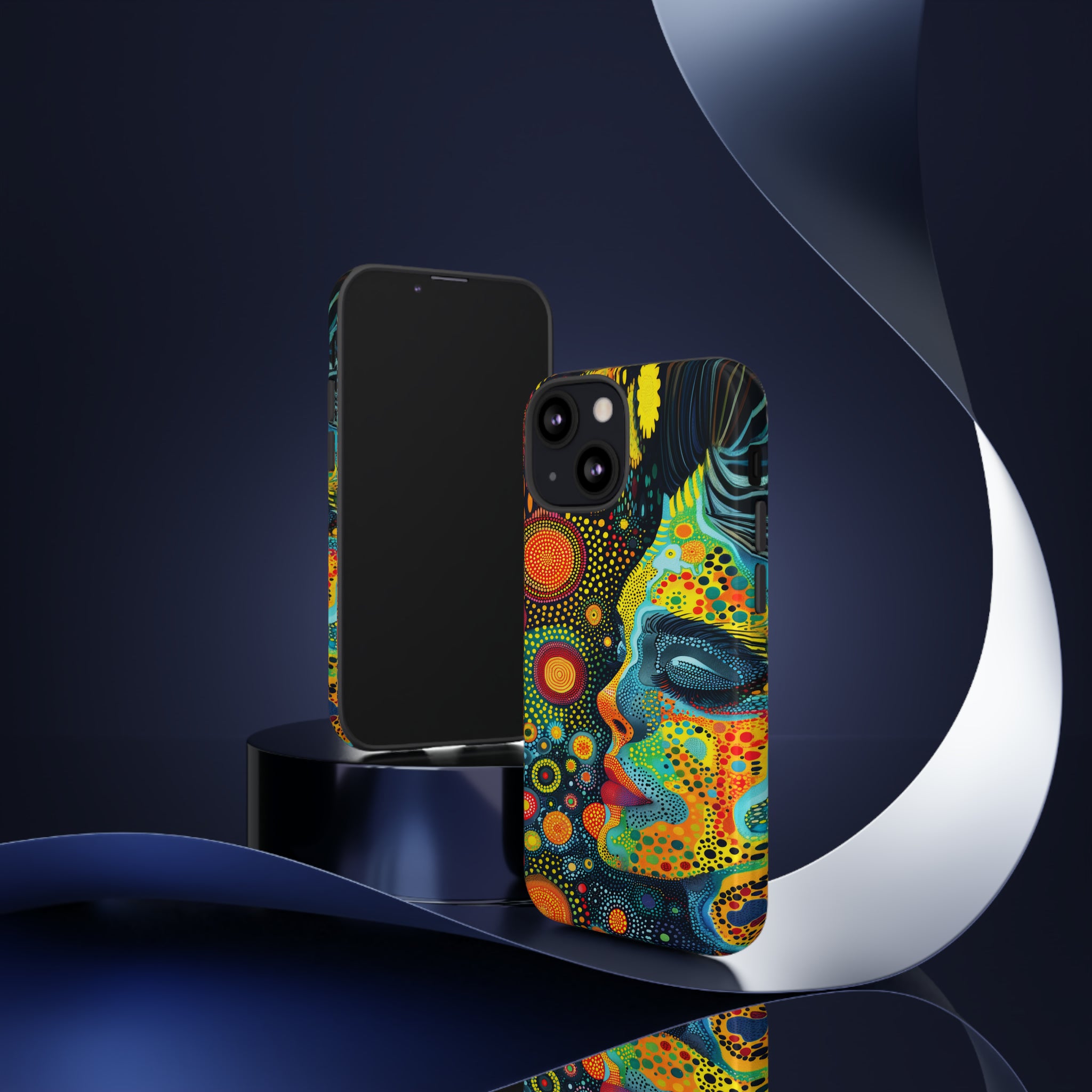 Phone Case, whimsical colorful design, Artistic design, Tough Case, Colorful whimsical fantasy design, iPhone 15, 14, 13, 12, 11, Samsung, Pixel