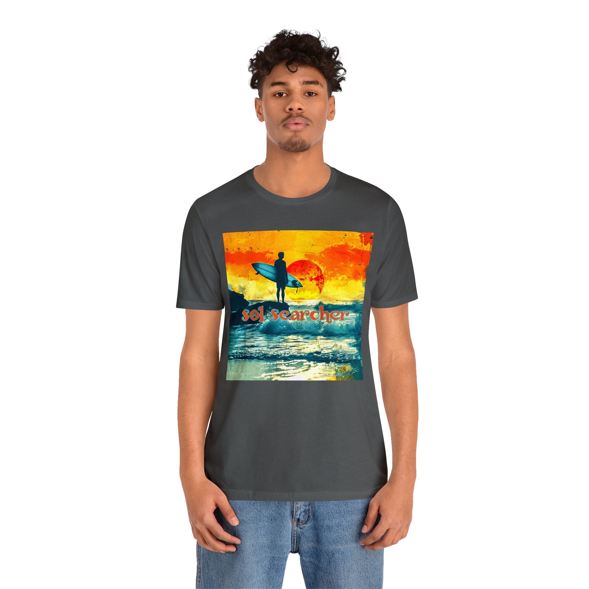 Sol Searcher sunset Unisex Jersey Short Sleeve Tee