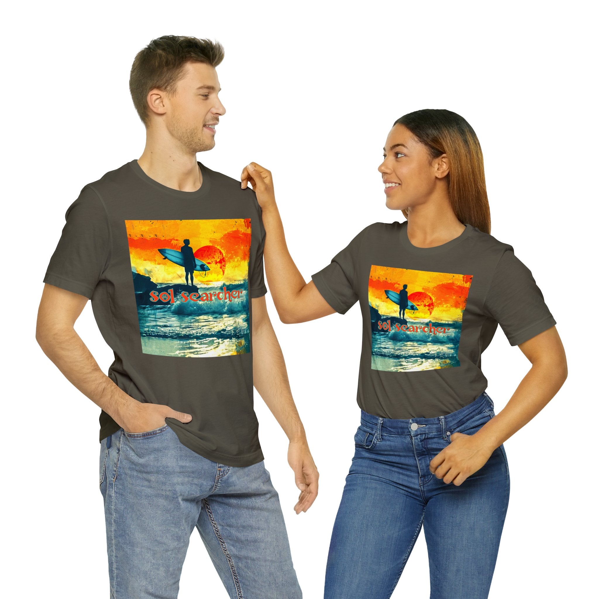 Sol Searcher sunset Unisex Jersey Short Sleeve Tee