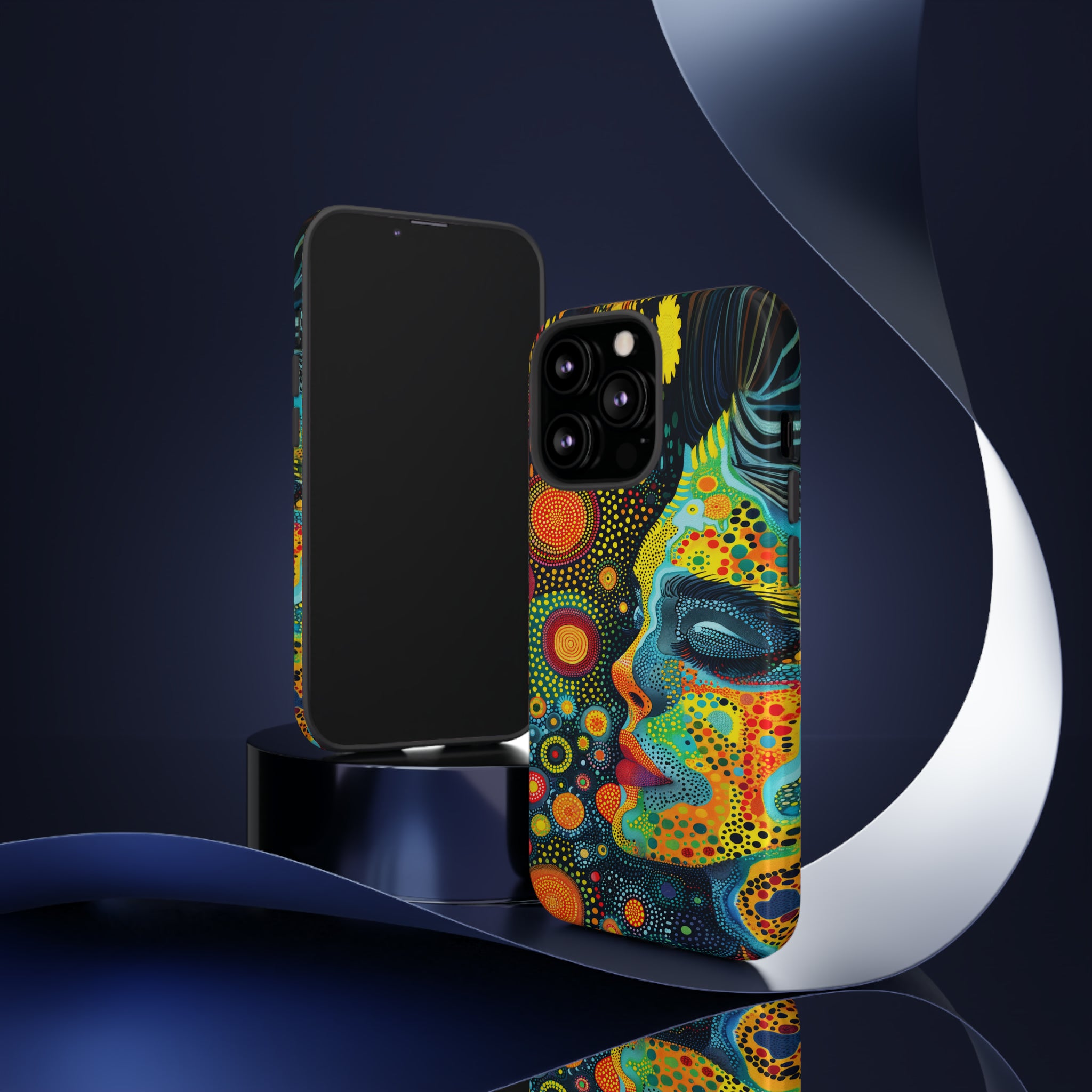 Phone Case, whimsical colorful design, Artistic design, Tough Case, Colorful whimsical fantasy design, iPhone 15, 14, 13, 12, 11, Samsung, Pixel