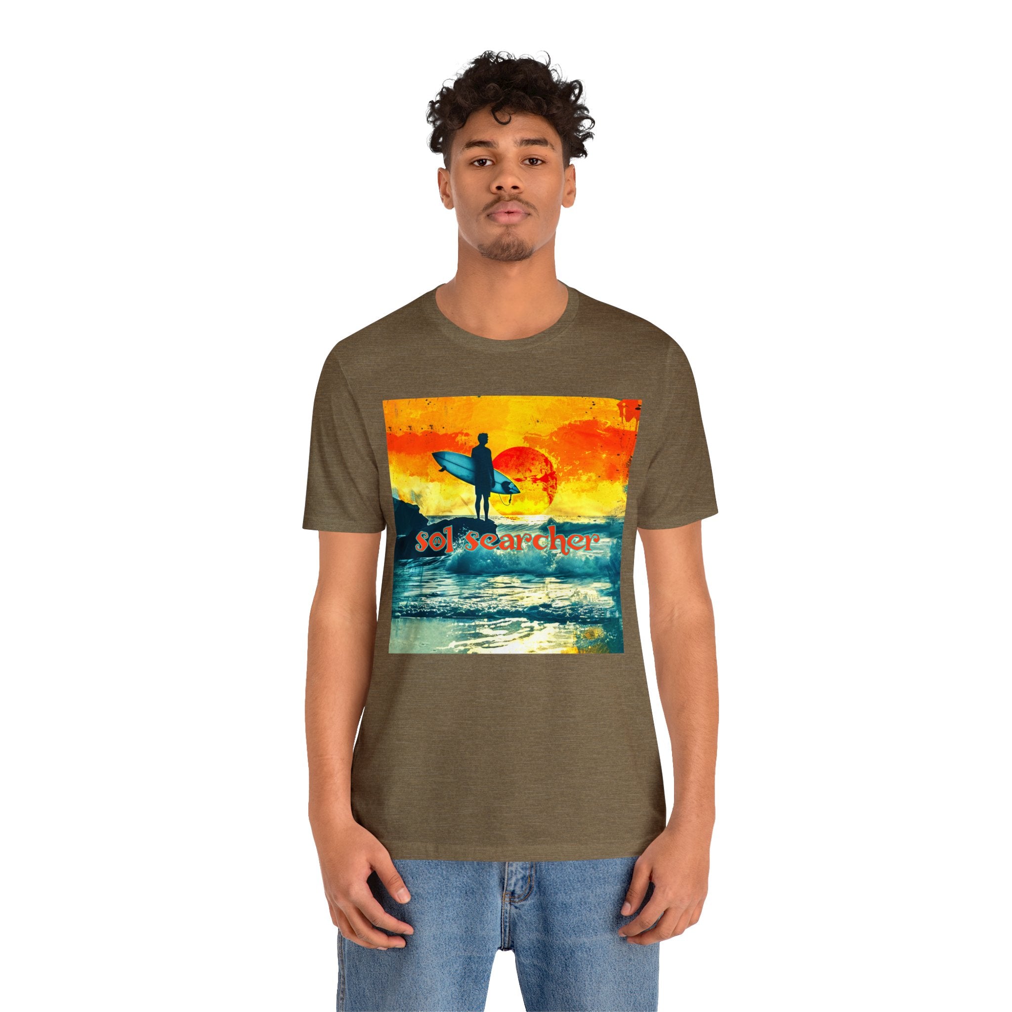 Sol Searcher sunset Unisex Jersey Short Sleeve Tee