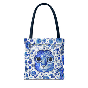 Peek a Book kitty Tote Bag