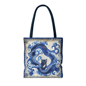 Serpent cat Tote Bag