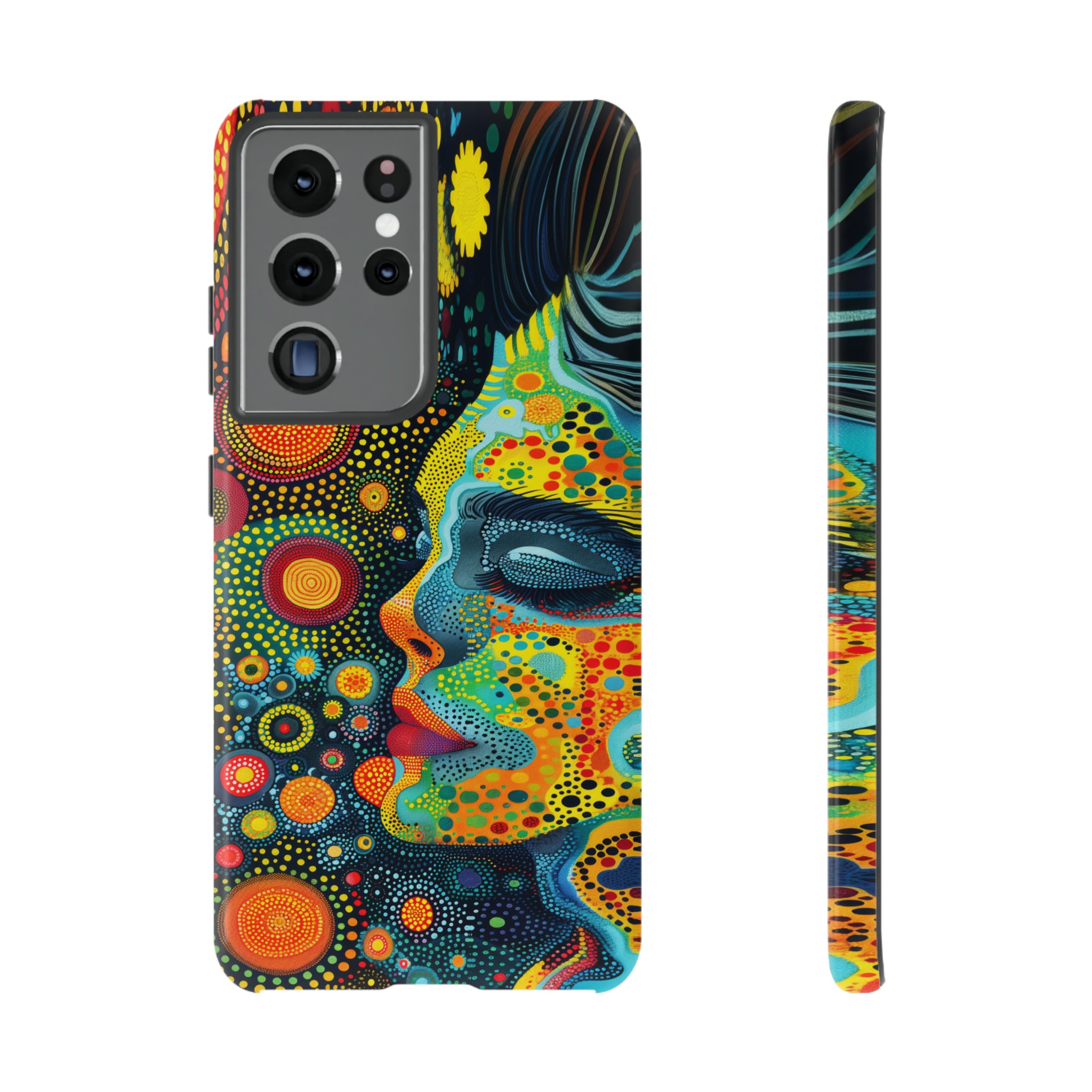 Phone Case, whimsical colorful design, Artistic design, Tough Case, Colorful whimsical fantasy design, iPhone 15, 14, 13, 12, 11, Samsung, Pixel