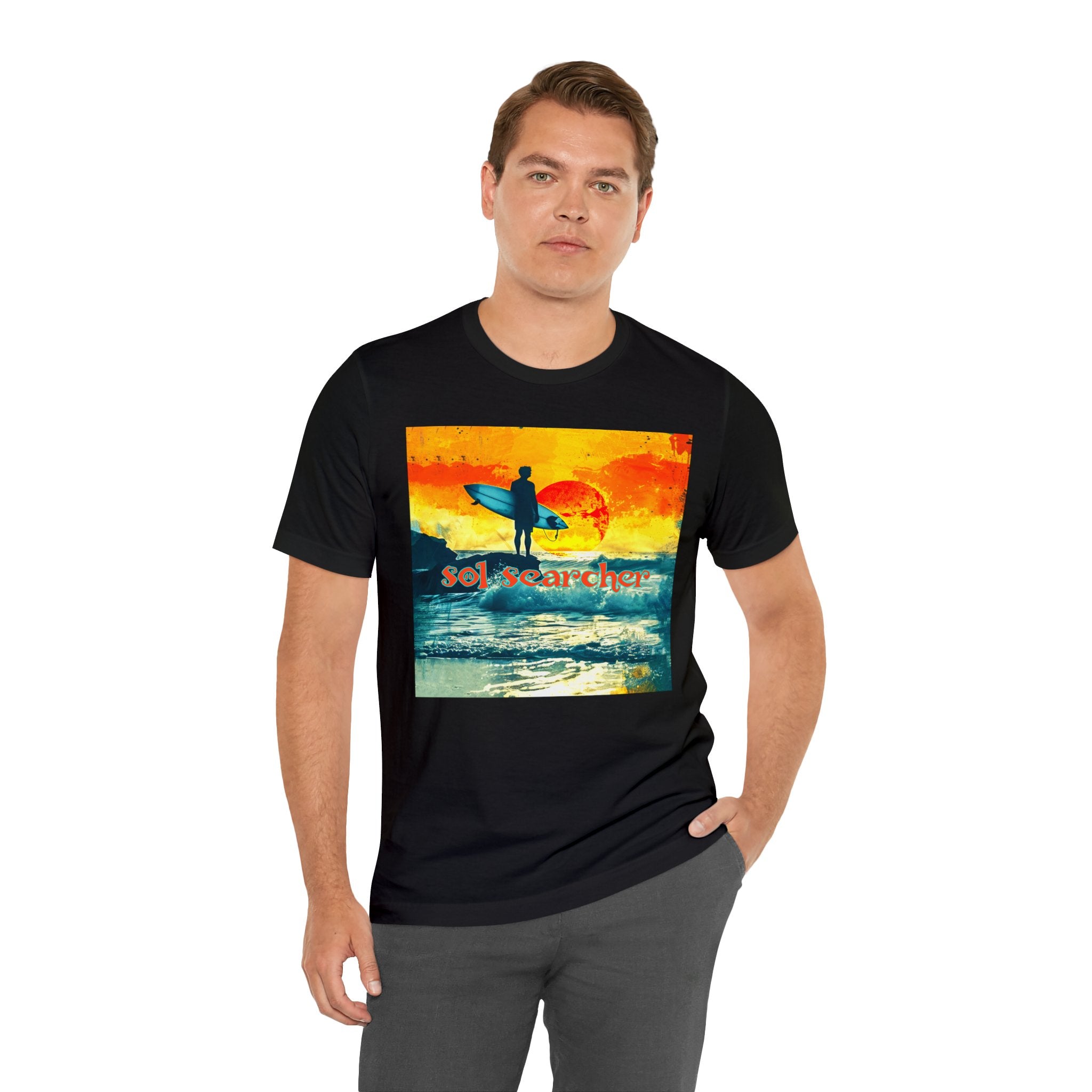 Sol Searcher sunset Unisex Jersey Short Sleeve Tee