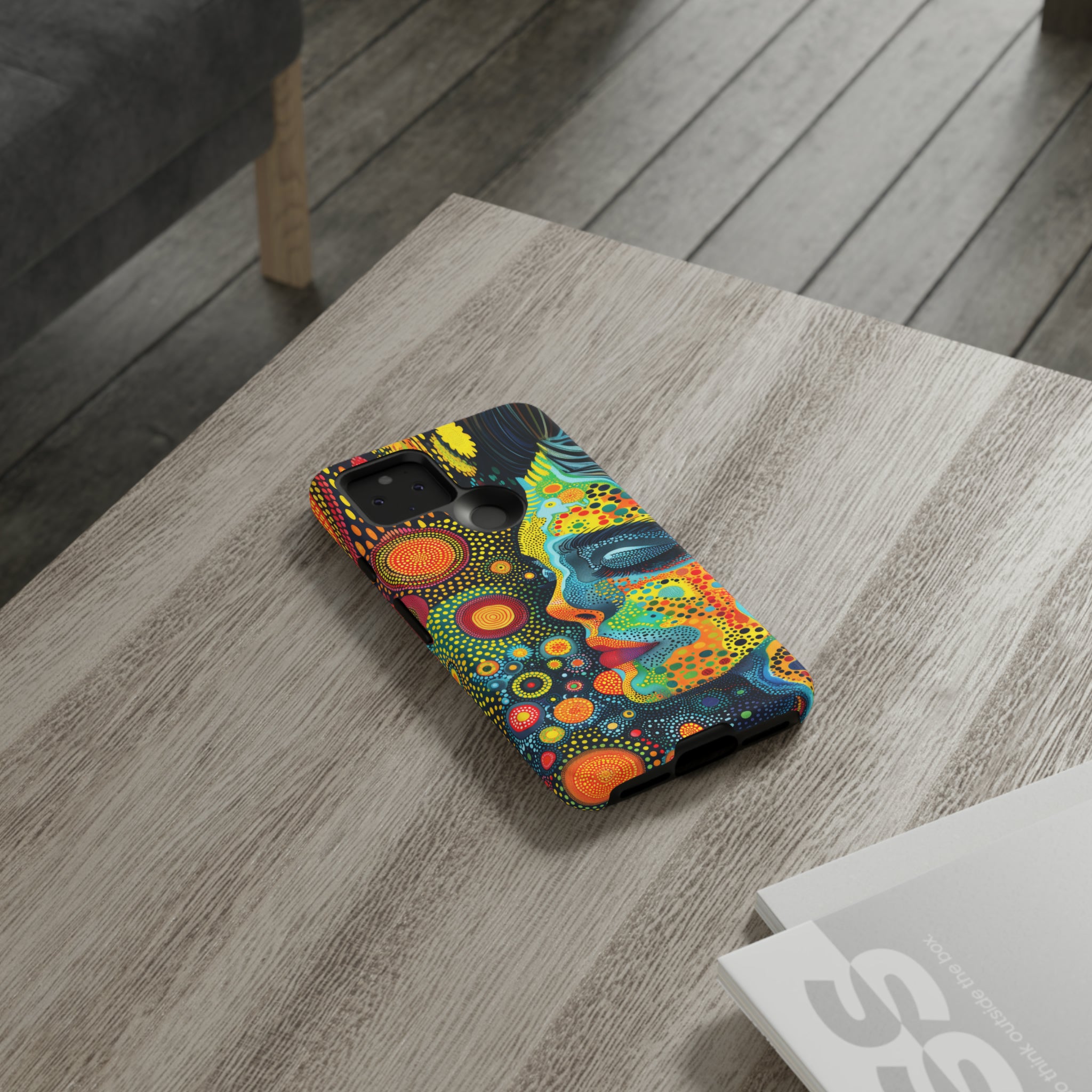 Phone Case, whimsical colorful design, Artistic design, Tough Case, Colorful whimsical fantasy design, iPhone 15, 14, 13, 12, 11, Samsung, Pixel