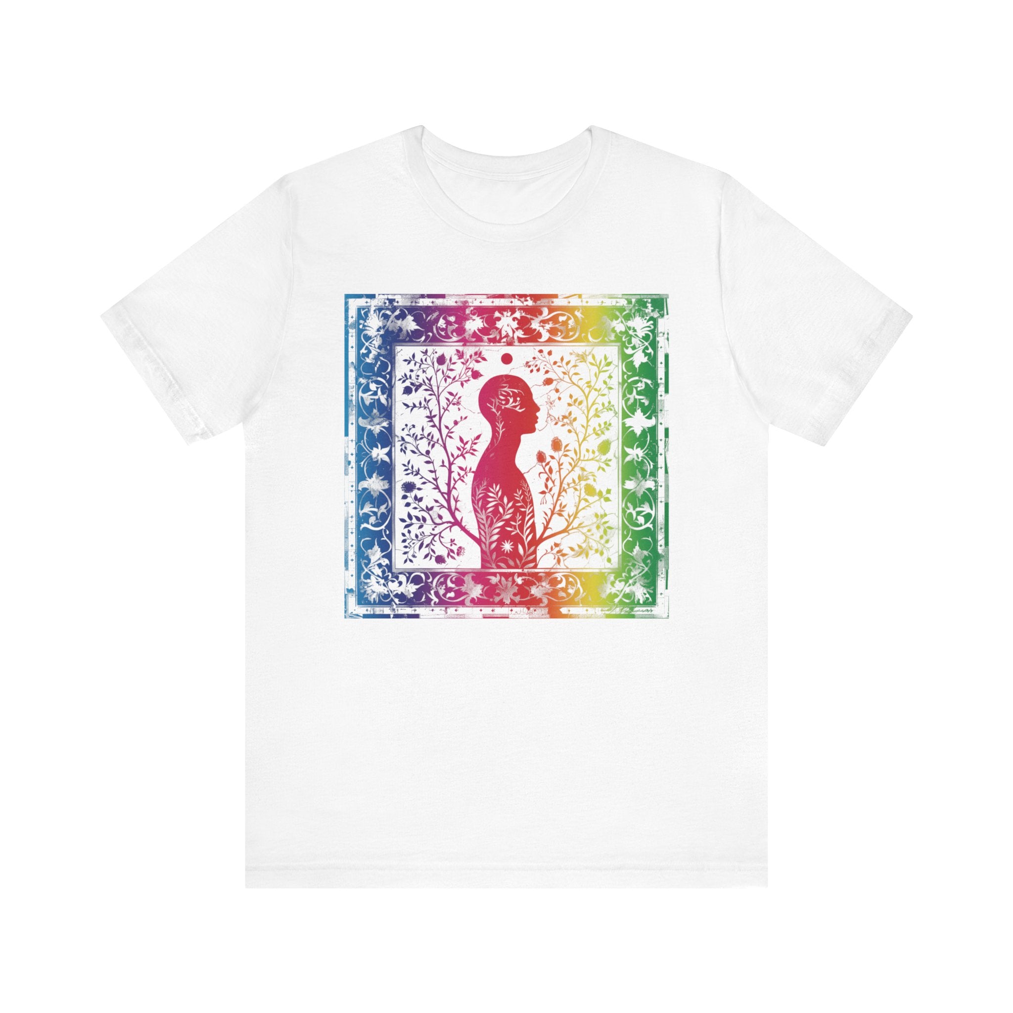 Rainbow silhouette Unisex Jersey Short Sleeve Tee