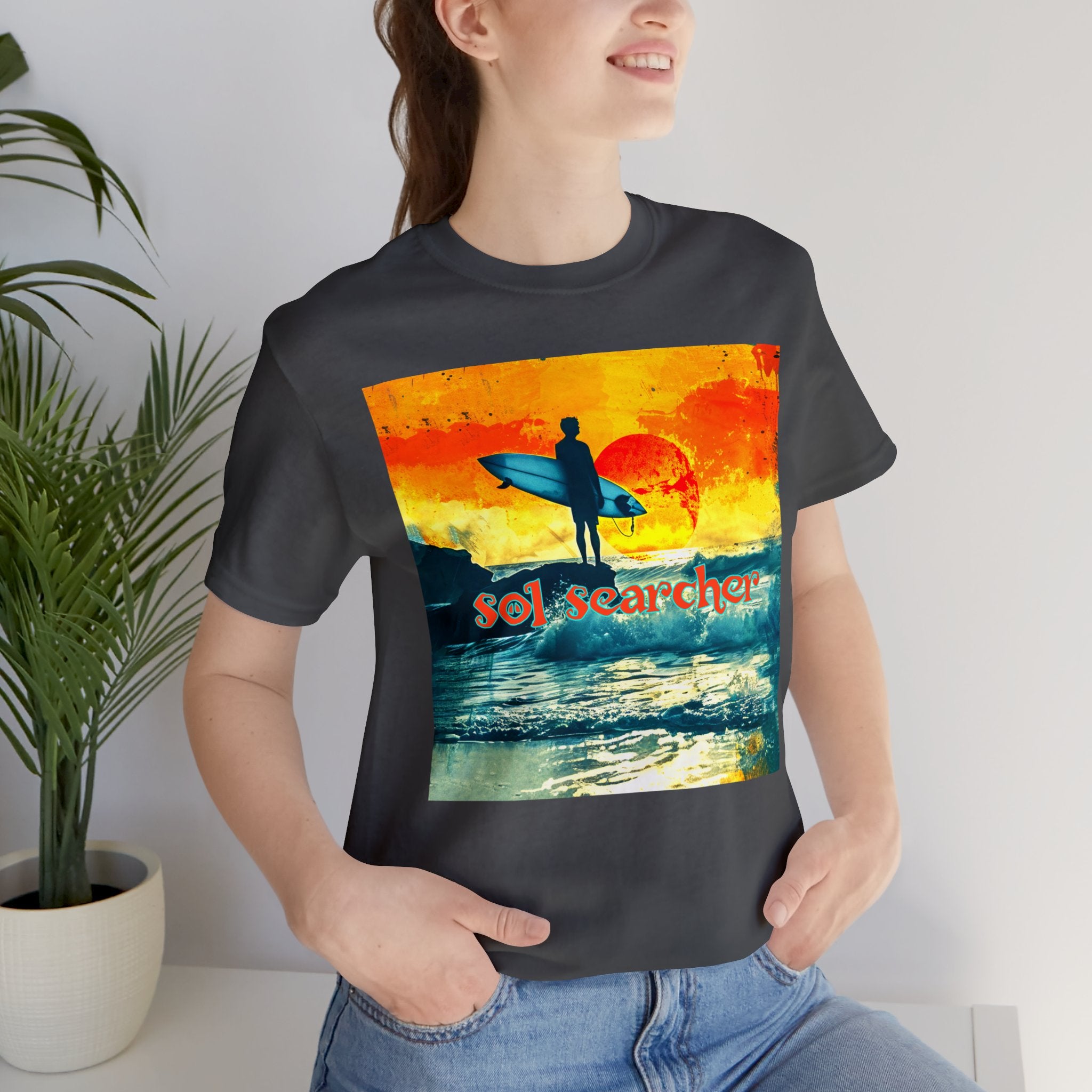 Sol Searcher sunset Unisex Jersey Short Sleeve Tee