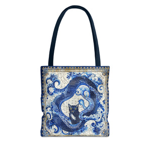 Serpent cat Tote Bag