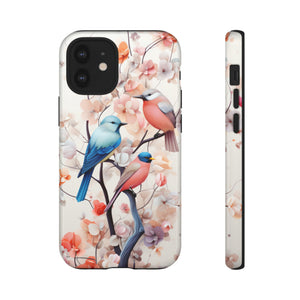 Three birds on a branch water color Tough Cases