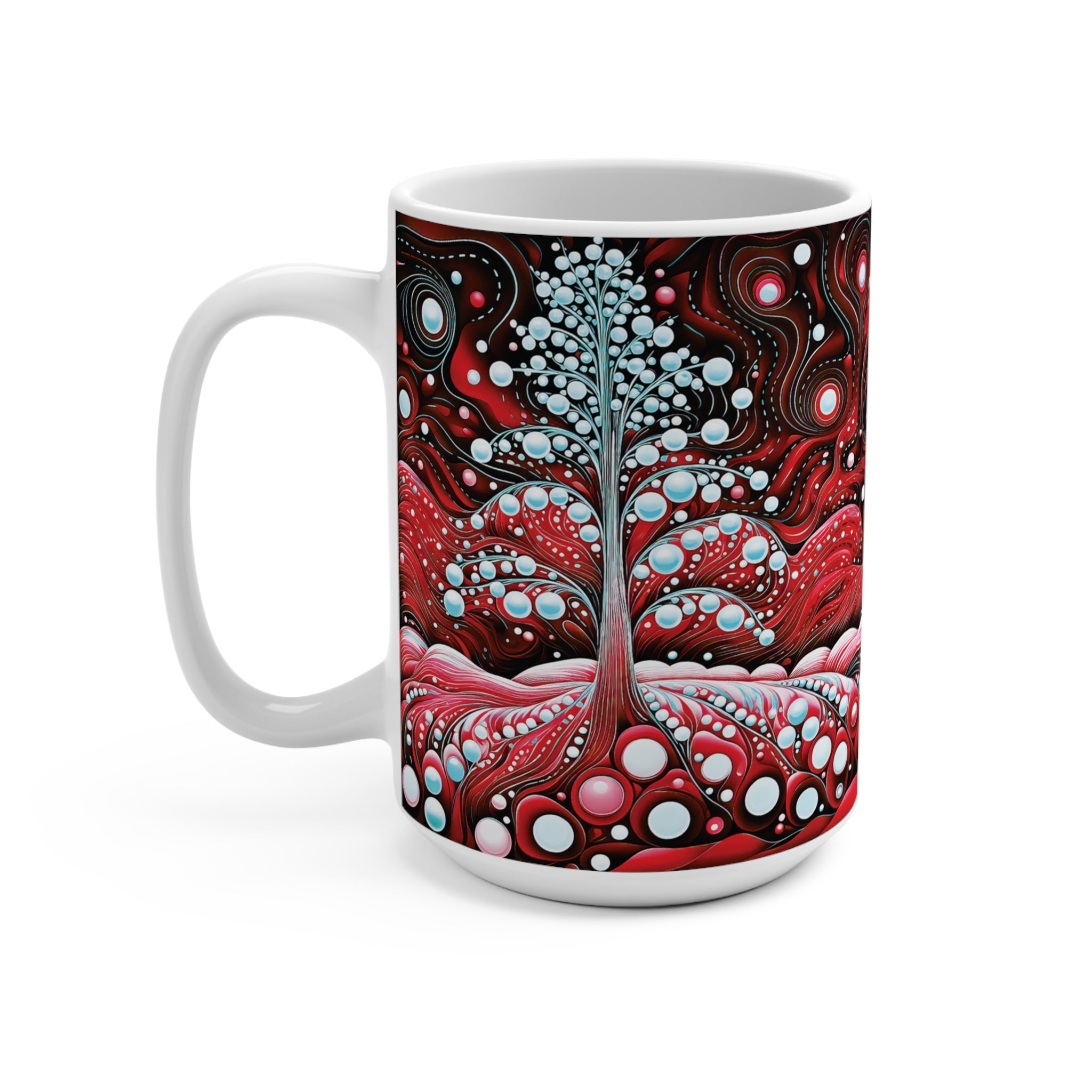 Mug 15oz Red Starry Night