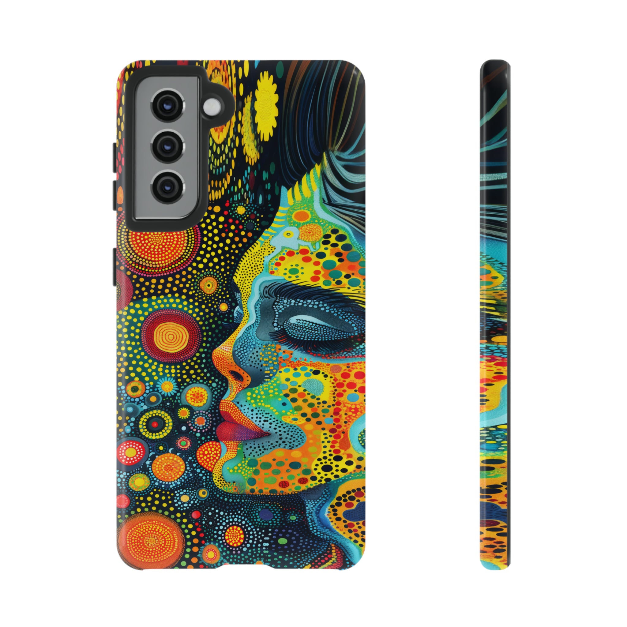 Phone Case, whimsical colorful design, Artistic design, Tough Case, Colorful whimsical fantasy design, iPhone 15, 14, 13, 12, 11, Samsung, Pixel