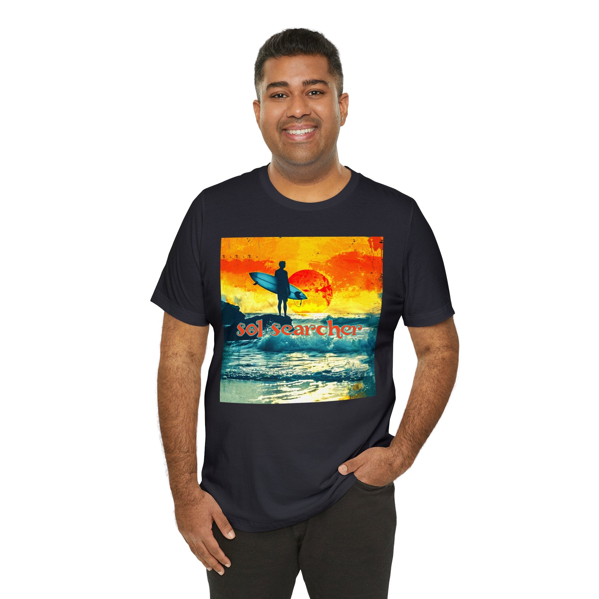 Sol Searcher sunset Unisex Jersey Short Sleeve Tee