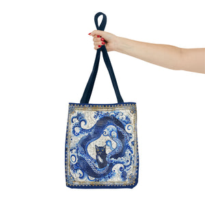 Serpent cat Tote Bag