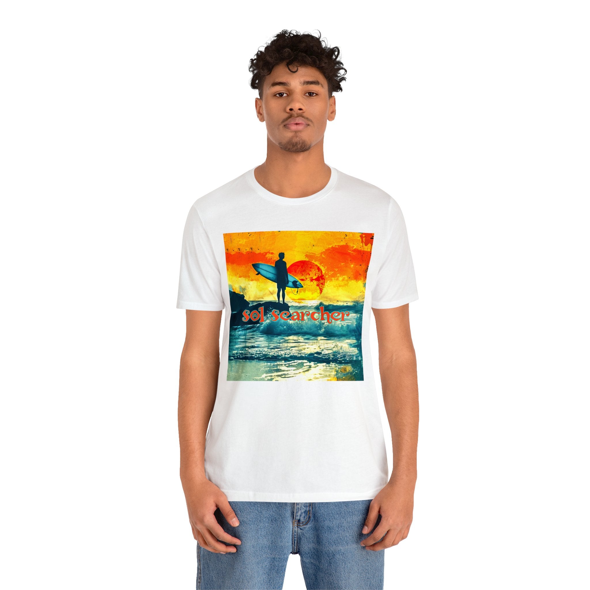 Sol Searcher sunset Unisex Jersey Short Sleeve Tee