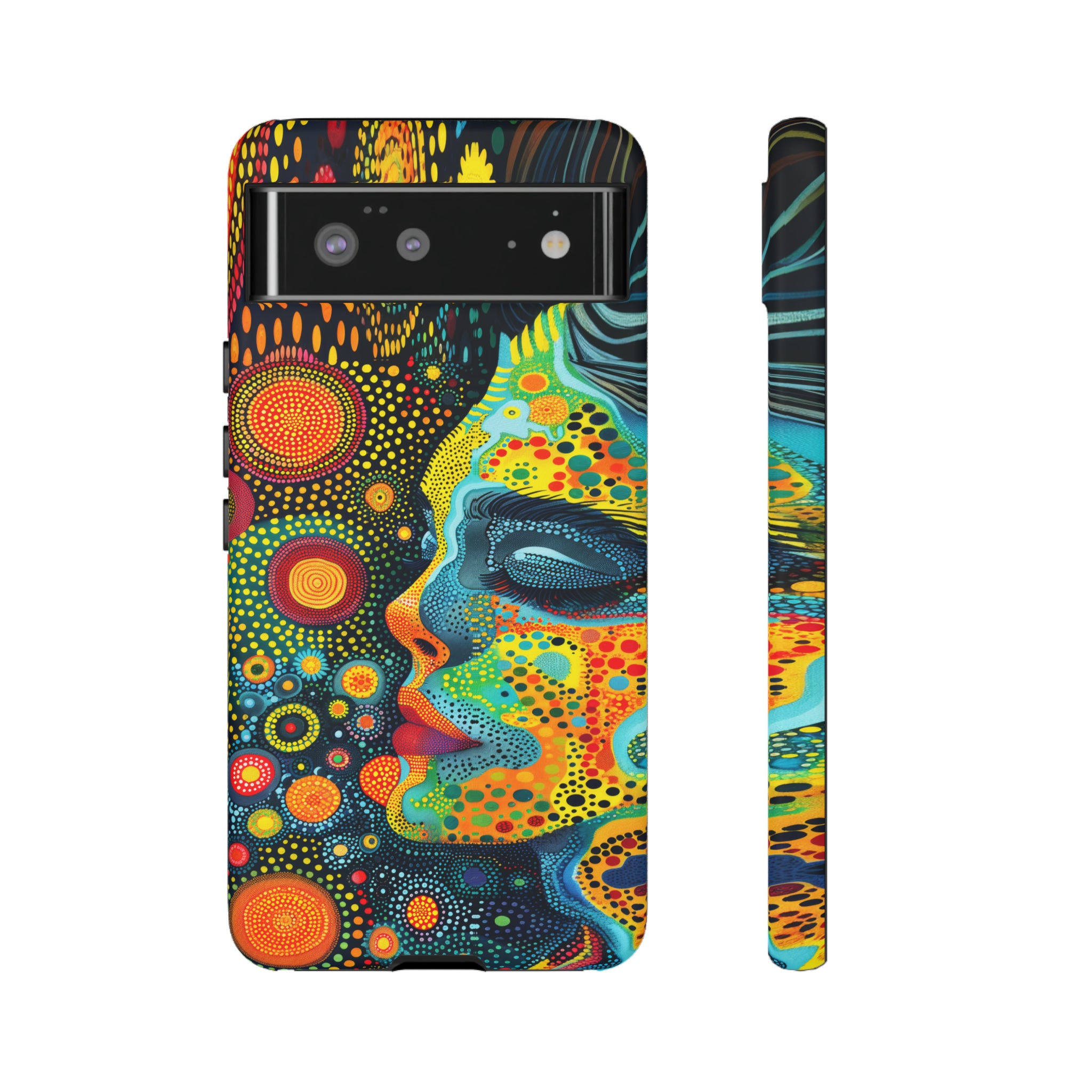 Phone Case, whimsical colorful design, Artistic design, Tough Case, Colorful whimsical fantasy design, iPhone 15, 14, 13, 12, 11, Samsung, Pixel