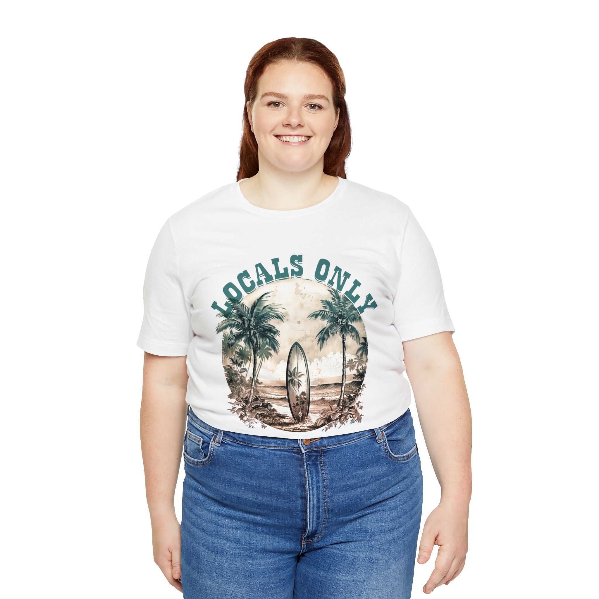 Vintage style Locals only Unisex Jersey Short Sleeve Tee