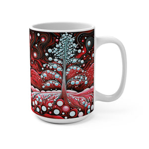 Mug 15oz Red Starry Night