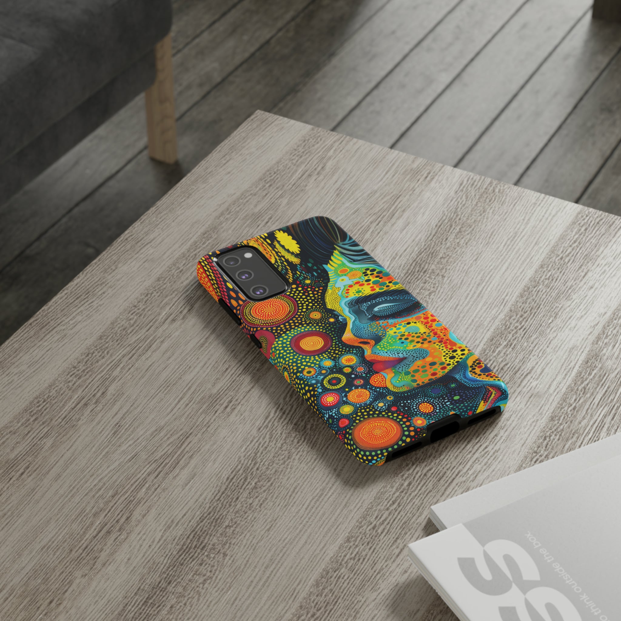 Phone Case, whimsical colorful design, Artistic design, Tough Case, Colorful whimsical fantasy design, iPhone 15, 14, 13, 12, 11, Samsung, Pixel