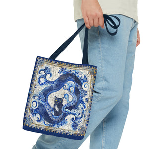 Serpent cat Tote Bag