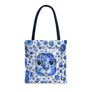 Peek a Book kitty Tote Bag