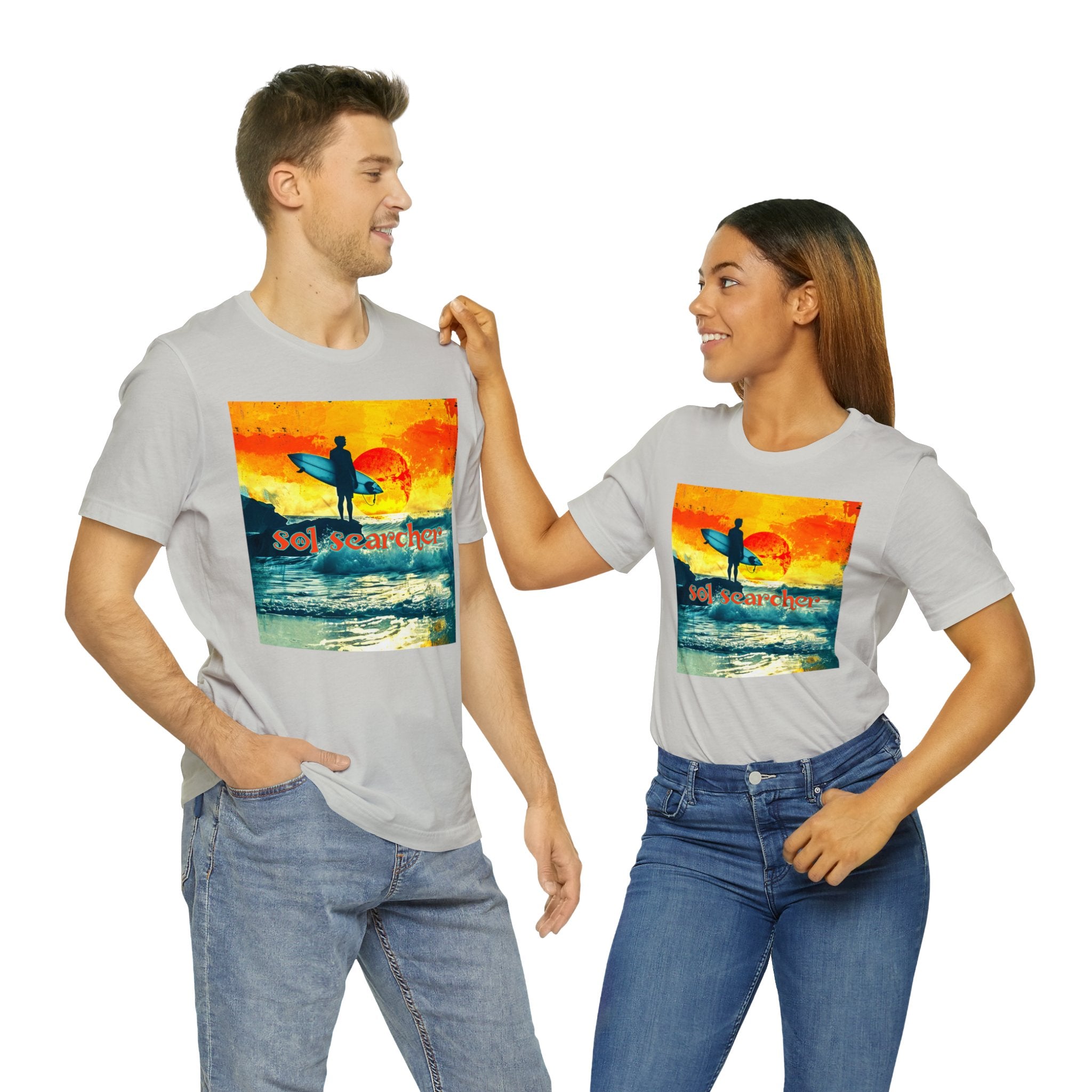 Sol Searcher sunset Unisex Jersey Short Sleeve Tee